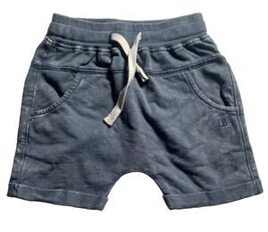 Little Bipsy Toddler Shorts 2T 3T Blue Drawstring Elastic Waist Rolled Cuff